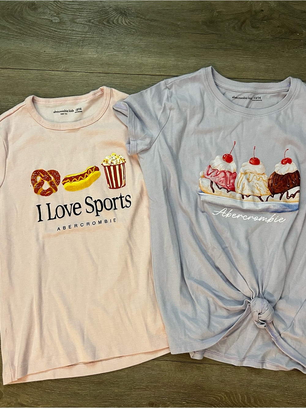 abercrombie kids Pink Baby Tee